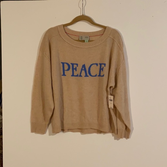 Anthropologie Peace Cashmere Sweater 